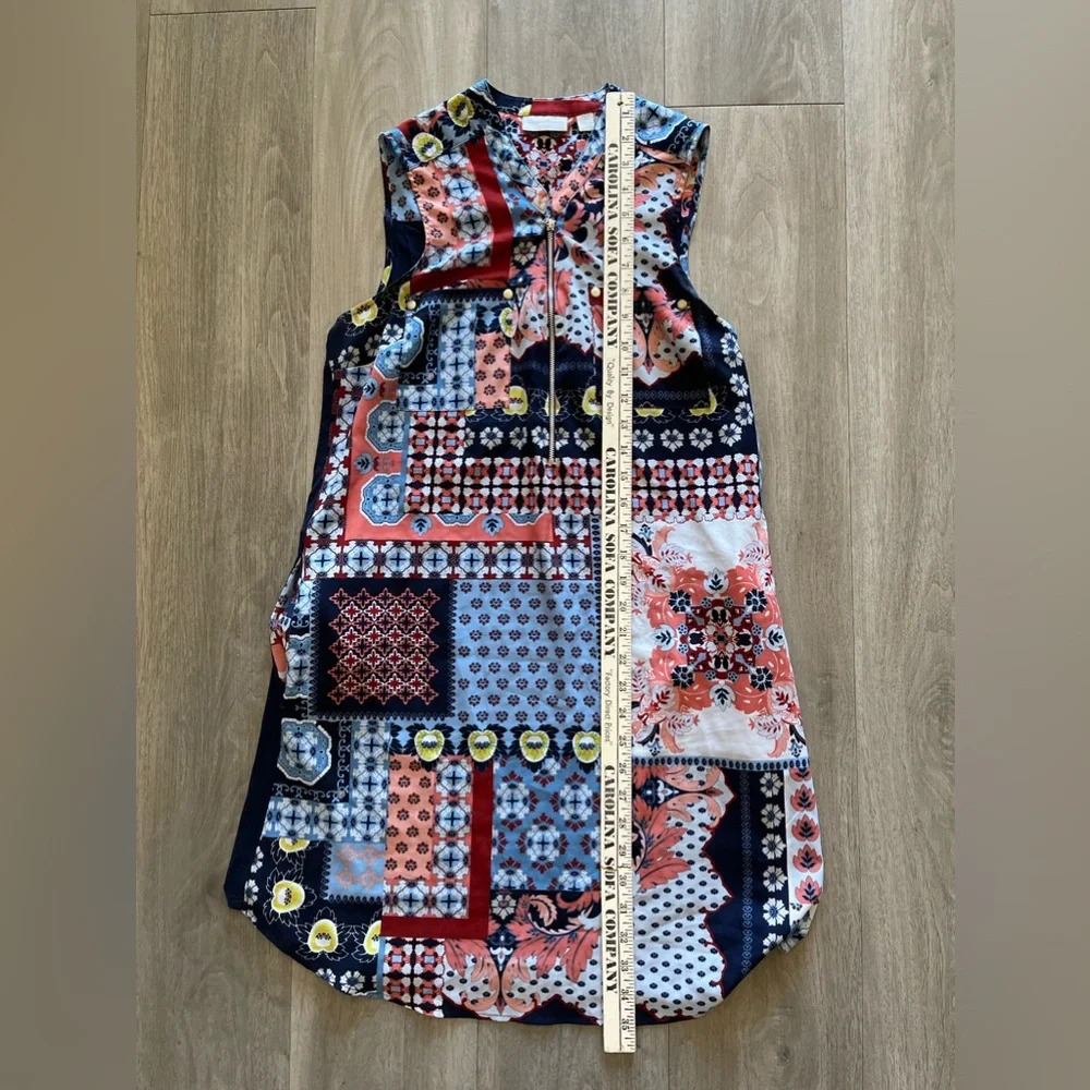 New York & Company Paisley Print Sleeveless Dress With Pockets Women’s Medium - Picture 10 of 12